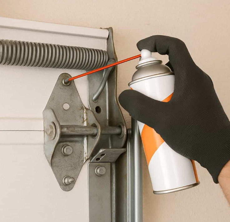 noisy garage door fix.